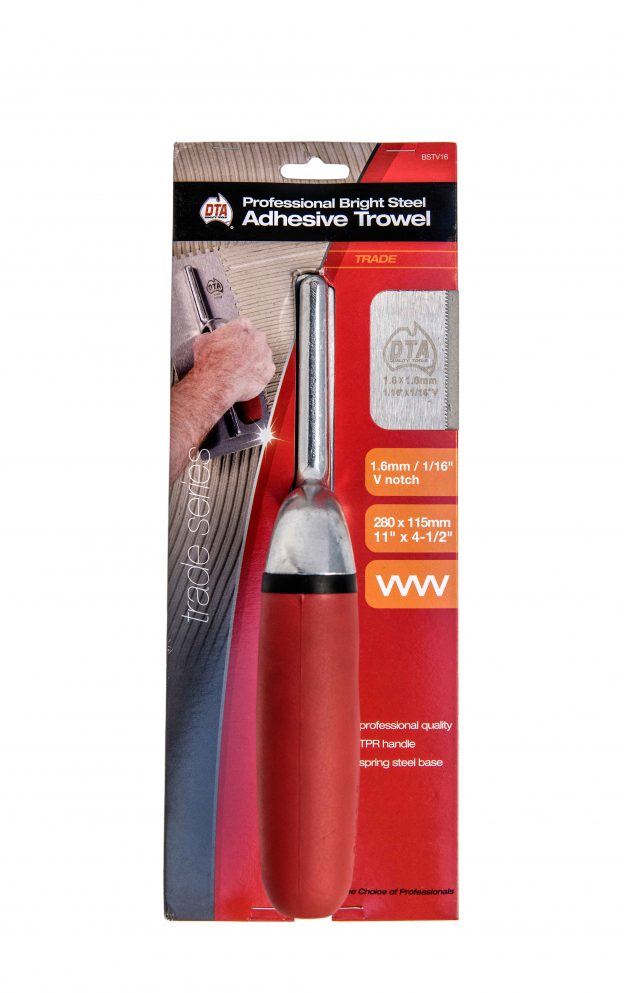 V Notch 1.6mm Vinyl Adhesive Trowel