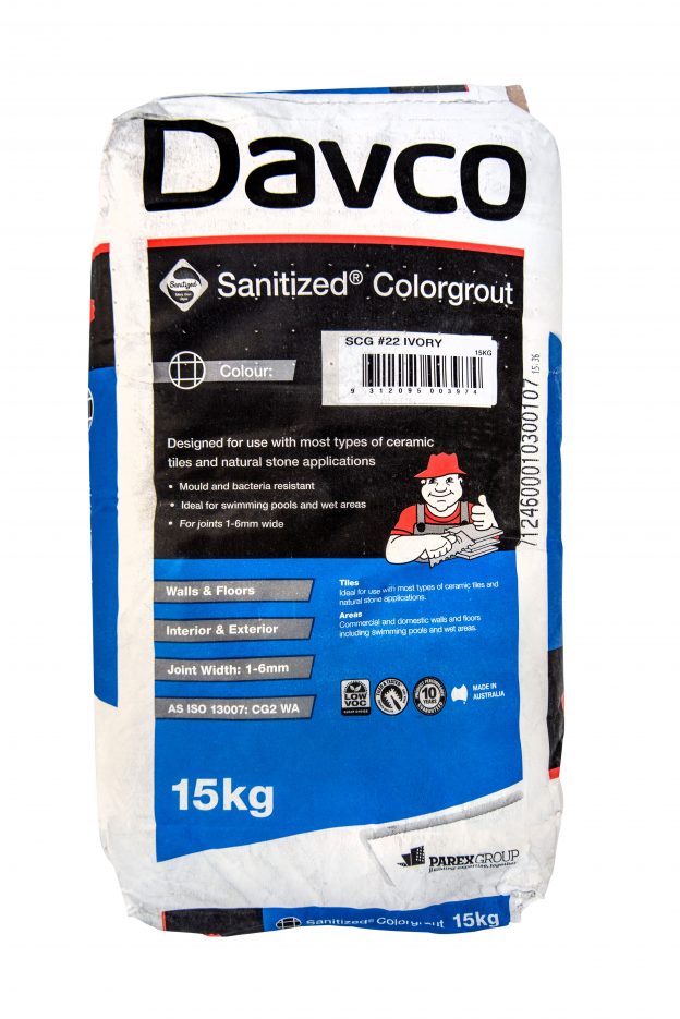 davco sanitised colorgrout 15kg