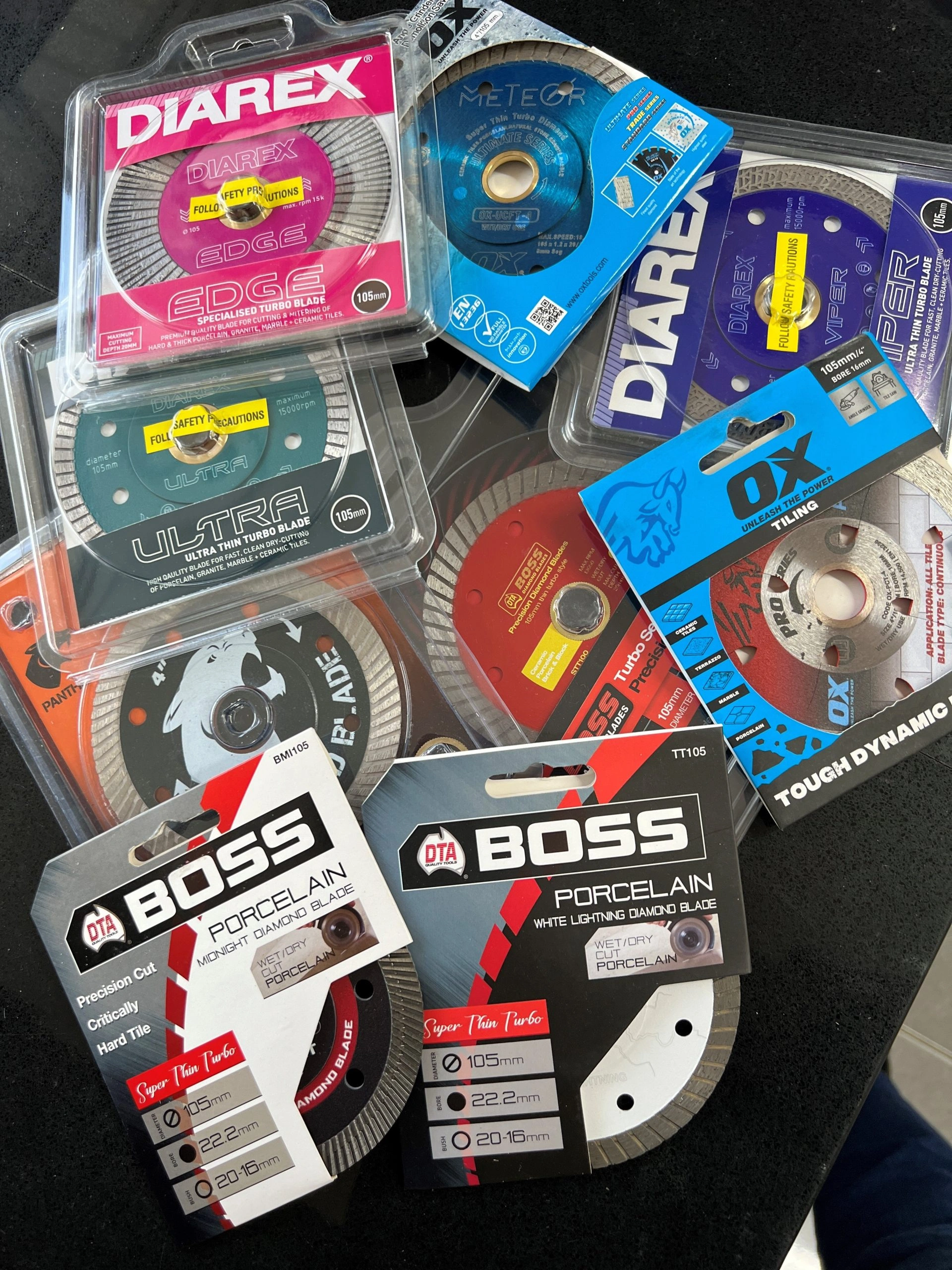 BLADES DIAREX DTA & OX 105mm