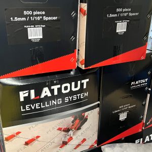 FLOOR LEVELLING SYSTEM CLIPS & WEDGES - FLATOUT