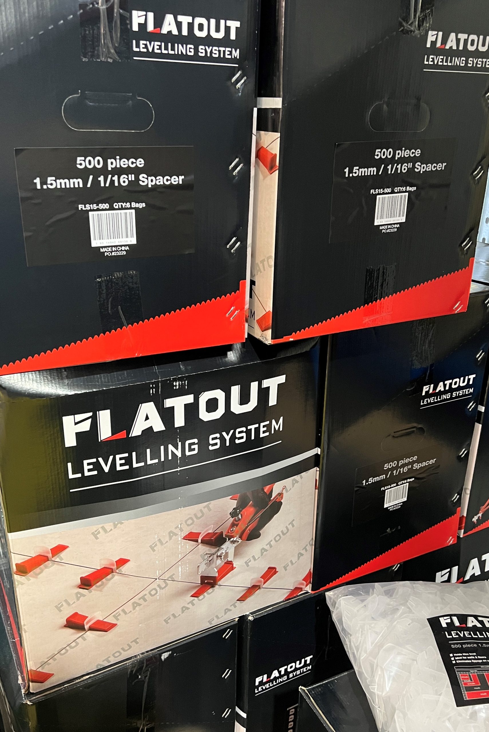 FLOOR LEVELLING SYSTEM CLIPS & WEDGES - FLATOUT
